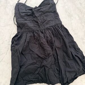 American Apparel Black Spaghetti Strap Summer Dress
